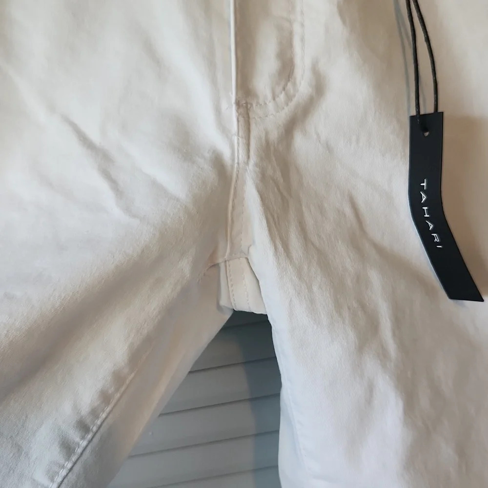 Tahari White Abigail Bermuda Shorts - Picture 5 of 13